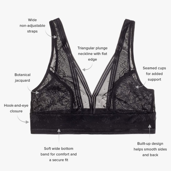 Wacoal Net Effect Lace Bralette size 32 (small) - Picture 5 of 12